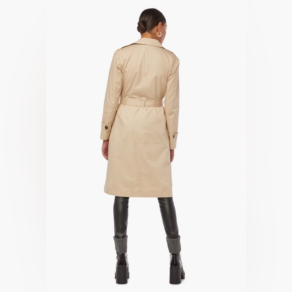 JUSTFAB Classic Tan Trench Coat - Picture 3 of 8